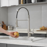 Pull down kitchen faucet