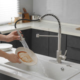 Pull down kitchen faucet